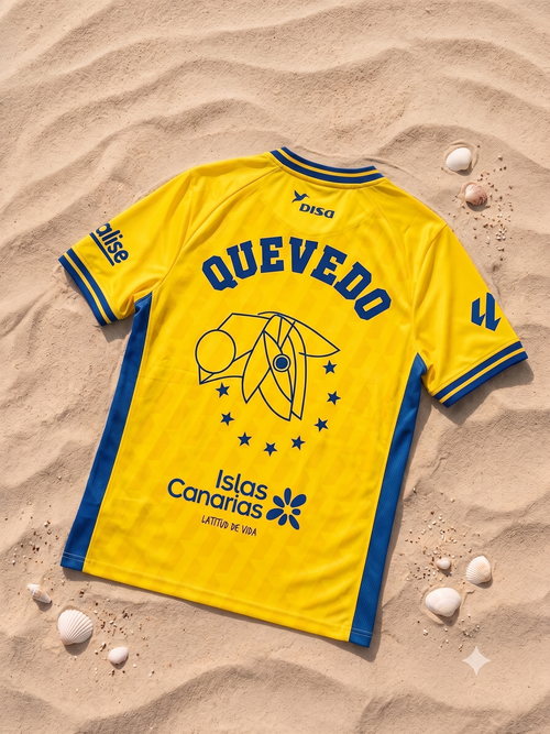 Camiseta UD Las Palmas x Quevedo – "El Baifo"